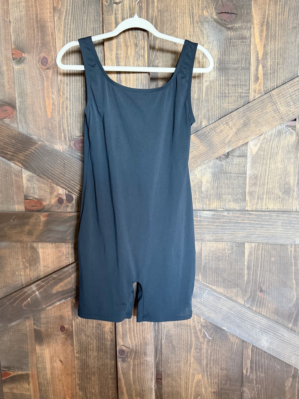 Women’s Black One-Piece Swim Suit with Wide Straps